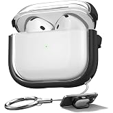 CaseOnn Apple AirPods 4. Nesil/ANC Kılıf Renkli Kenar Kilitli Kapak Siyah, 87007145
