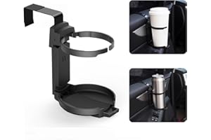 LITTLEMOLE Porte-gobelet de voiture, porte-gobelet de porte de véhicule, porte-gobelet pliable réglable pour l'intérieur de camion, canettes de soda, bouteilles d'eau, café
