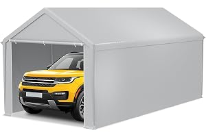 SUBTLETY Carport 3 x 6 m garagetält vintersäkert med PE presenning, vattentätt, tältgarage vintersäkert, mobilt tältgarage vattentätt med hagel och damm, förvaringstält stabilt förvaringstält för bil