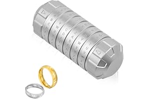 LINCMAN Cryptex Puzzle Boxes Da Vinci Code Mini Cryptex Lock with Hidden Compartments Anniversary Valentine's Day Mysterious birthday gifts for family and friends