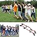 Produktbild crayfomo DREI Legged 4 Legged Race Bands Outdoor-Spiel für Kinder Erwachsene Geburtstag Team Party Games (4 Personen (rot))