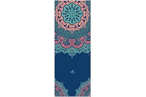 Morbuy Antiscivolo Yoga Asciugamano Extra Lunga, Morbida Microfibra Design Ingegnoso Asciugamano per Fitness Ideale per Yoga, Pilates e Allenamento