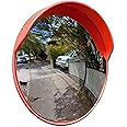 LADWA 32 Inch/800mm Diameter Wide Angle Convex Mirror/Security Mirror/Traffic Mirror for Road Safety with Installation Kit & Adjustable Fixing Bracket (Nuts & Bolts) | Inside