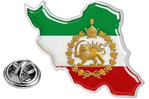 Handgjord Iran symbol brosch rostfritt stål märke nål perfekt för gåvor samlare och entusiaster Iran flagga pin