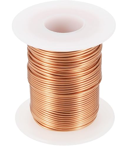 QUARKZMAN Kupferlackdraht 0,22mm – 31 AWG, 113,4g, Hitzebeständig Bis 155°C, Polyurethan-isoliert, Für Transformatoren, Motoren & DIY, Rot