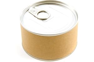 Draeger Paris 1886 Toga by - Caja de Regalo para decoración, Metal y Kraft, diseño de Caja de conserva, Fondo extraíble, para Regalo Oculto, Dimensiones 8,5 x 5 x 8,5 cm, diseño de Bricolaje Creativo