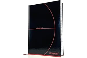 genXon A4 Hard Cover A-Z Index Notebook Ruled Book 192 Pages Phone Address Book Notes Organiser Tabbed