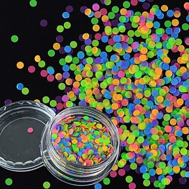 1 g/Bottle Candy Color Nail Shining Round Sequins DIY Decoration Manicure Beauty
