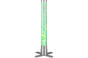 WICKED GIZMOS WG Wicked Gizmos Grande lampe à bulles LED à changement de couleur avec bulles et poissons 60 cm
