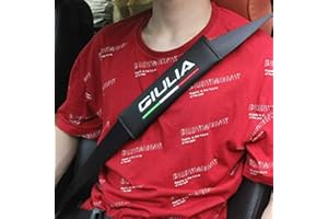 HENGYUESHANG Protezione per cintura di sicurezza in poliuretano, per Alfa Romeo Giulia, accessorio decorativo