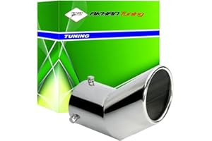 AKHAN-TUNING Akhan ATER029 ER029 - Edelstahl Auspuffblende Endrohr zum anschrauben Ø 48-70 mm