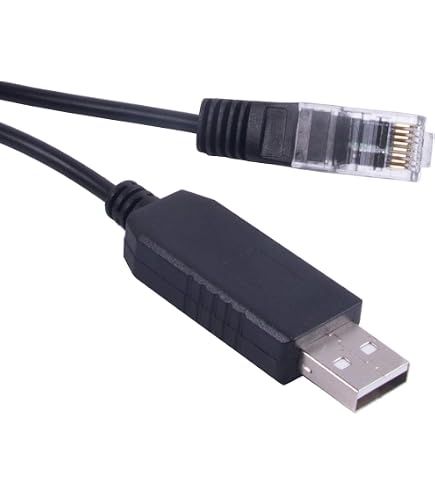 Cavo Seriale USB To RS232 RJ9 4P4C Per Telescopi Ioptron – 3 Metri, Chipset FTDI, Per Aggiornamento Firmware