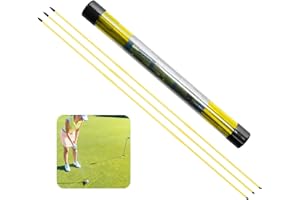 ‎LOVMEAD LOVMEAD Golf Alignment Sticks Holder, Golf Trainingshilfen Eisenplatte Practice Aid Übungshilfe, Golfschwung Trainer Ausrichtungsstab Schwingtrainer