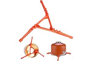 TUKNN Canister, supporto universale per canister, supporto mobile, supporto per serbatoio del gas, per esterni, cartuccia a gas pieghevole, multifunzione, per cartucce di gas per attività all'aperto,