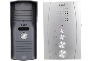 Eura Adp-13A3 Invito - Interfono para Puerta (4 Cables, Color Plateado