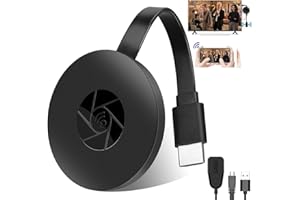 TLLTKOK Wireless HDMI Dongle, Wireless Display Dongle Adapter, 1080P Streaming Media Video Sound, Media Streaming Dongle Receiver for Phone/PC/Tablet to HD Display TV Projector