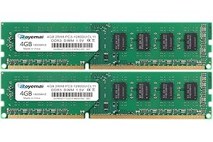 D DUOMEIQI 8GB Kit (2x 4GB) DDR3 1600Mhz PC3 12800U RAM 2Rx8 240-pin 1.5V CL11 Desktop Memory Upgrade Chips