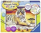 Ravensburger Malen nach Zahlen 28553- Majesttischer Tiger, Malset - 