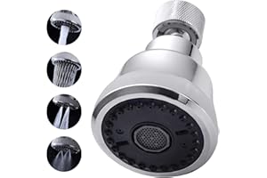 JRJUBB Areatore Rubinetto 360° Gradi, Rompigetto Con 4 Modalità, Prolunga Rubinetto Con Risparmio Idrico E Filtro, Attacco per Cucina