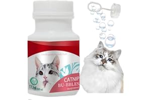LaluluTek Stimulate Your Cat with Catnip Bubbles - Fun Indoor & Outdoor Toy with Catnip Oil Solution for Hours of Playtime & Feline Fun