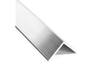 nielsen Aluminium L-Shaped Angle Profile - Natural Mill Finish 2000x15x15 mm, 1.5mm Thick, 2m Length – Corner Trim, Edge Protection, Decorative Finishing
