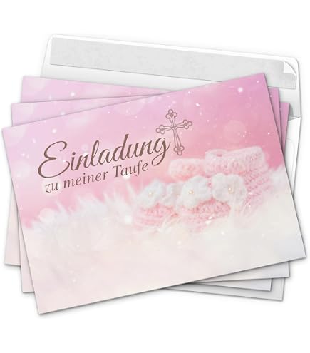 Babyparty Einladungskarten 25 Stück - Mit Umschlägen, Team Rosa Oder Blau, 12,7x17,8 Cm, Personalisierbar