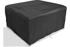 Comlax FIELD Abdeckungen für Gartenmöbel 180x120x75cm, Wasserdichte Abdeckplane Terrassenmöbel, Schutzhülle Gartentisch Winterfest, Lounge Abdeckung Outdoor Regenschutz und Wetterfest