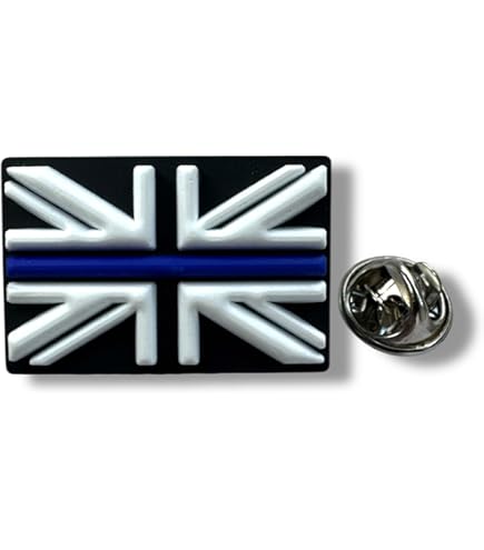 Thin Blue Line Police Union Jack Rubber Patch Hook & Loop Tactical Airsoft UK EB