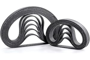 BZCEMIND 5 uds HTD 3M correa de distribución de bucle cerrado de goma paso 3mm,Width 7mm,222mm