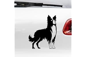 N.I.Edit.H - Pegatina Silueta Razas de Perro/Pastor Alemán, Caniche, Labrador, Golden R., Malinois, A. Stanford, Jack Russell, Bulldog Francés, Schnauzer, Teckel (Border Collie)