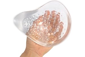 ‎ONEFENG ONEFENG Symmetrisch Mastektomie Prothese,Schwimmen Brustprothesen Konkave Brustform Postoperativ Silikon Brüste BH Einlagen für Damen Bikini(1 Stück)