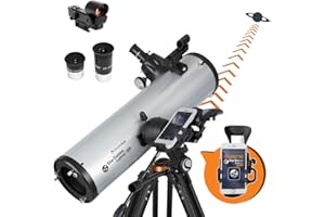 Celestron 22461 StarSense Explore DX 130 Newtonian Reflector Telescope with Smartphone App-enabled Technology, includes Two Eyepieces, Phone Dock and Height-adjustable Tripod, iOS/Android Compatible