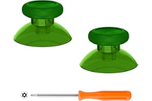 eXtremeRate Joystick für Xbox Series X/S Controller,für Xbox One Standard/X/S/Elite,Analogstick Joy-Sticks Thumbsticks Sticks Aufsätze Zubehör-Transparent Grün