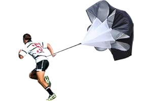 Parachute de Résistance,56 Pounce Parachute de Course Parachute de Vitesse avec Sangle Réglable pour Améliorer Force de Endurance Football Athlétisme Entrainement à la Vitesse