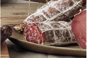 Itaian Mountain Salami Montanaro Wolfino from Friuli - Lightly Smoked Salami in a Piece from Italy 270 g Wolf Sauris