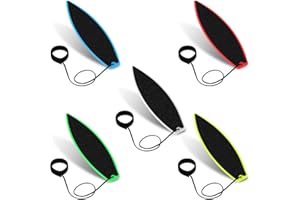 ZORVYN 5 pezzi Tavola da surf per dita, Mini tavola da surf, Per auto al vento, Per bambini, adolescenti, adulti, Pratica al chiuso e all'aperto (5 colori)