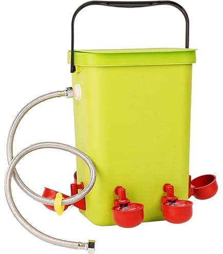 Abbeveratoio Automatico Per Galline Da 30 Litri - Serbatoio Grande Senza Allaccio All'Acqua - Foto 8