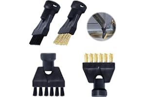 CUIDONGSHENG 4 Piezas Accesorios de Cepillo Limpiador de Vapor para Karcher SC1 SC2 SC3 SC4 SC5, Limpiador de Vapor Electrico Juego De Cepillos para Lechada