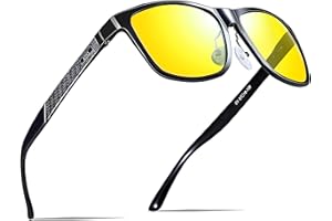 ATTCL Herren Polarisierte Fahren Sonnenbrille Al-Mg Metall Rahme Ultra Leicht UV400 CAT 3 CE