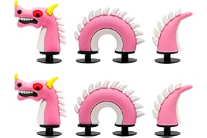 TIANNAIT 2 Pezzi Di Accessori Per La Decorazione Di Scarpe Drago 3D, Simpatiche Decorazioni Per Scarpe Da Cartone Animato, Decorazioni Per Scarpe In Pvc, Accessori Per Decorazioni Fai-Da-Te