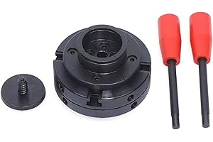 FETCOI 4 Backen Spannfutter Drechselbank M18, Selbstzentrierendes Backenfutter Vierbackenfutter Für Drehmaschine