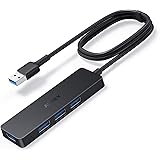 AUKEY Hub USB 3.0 4 Porte Ultrasottile con Cavo Esteso da 1M, SuperSpeed 5Gbps, per MacBook Air, Mac PRO/Mini, Surface…