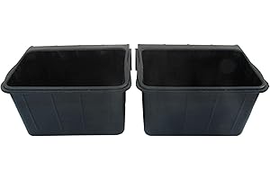 SECURE FIX DIRECT Hanging Rubber Horse Manger 16L X2 (Heavy Duty Animal Feed Bucket)