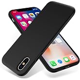 HARVORTEZ iPhone X/XS Kılıf 5.9" ile Uyumlu Premium Sıvı Silikon Kılıf - Yumuşak Dokulu, Mikrofiber Kadife Astarlı, 3 Katmanl