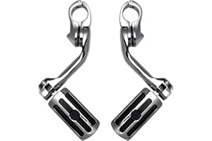 HDBUBALUS Rebacker Highway Piquets de fixation longs coudés pour Harley Electra Road King Street Glide 1 1/4" 32 mm