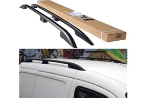 BREMER SITZBEZÜGE Roof Rails Compatible with VW Caddy 4 from 2011-2020 Aluminium Roof Rails Roof Rack in Matt Black, VW Caddy 4 in Black, Caddy from 2015-2020