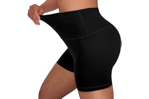 Ancrina Hoch taillierte Biker-Shorts für Damen – 10.2cm Bauchkontrolle, Fitness, Workout, Yoga, Laufen, sportlich, butterweiche Spandex-Shorts