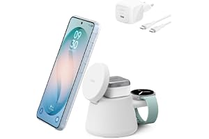Belkin UltraCharge 3-i-1 Trådlös Laddningsstation med Qi2, 25 W