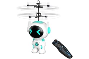 Ynybusi Remote Control Helicopter Robot Toy with LED Lights | Flying Ball Drone for Kids 6 7 8 9+ | Beginner-Friendly RC Toy for Indoor Outdoor Play