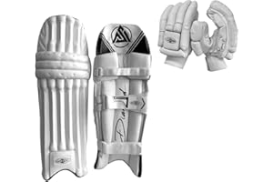 MAXX PRO BOXING GEAR Maxx Cricket Mens HD Foam Premium Quality Comfort Batting Pads + Gloves set left and right handed